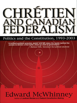 cover image of Chretien and Canadian Federalism